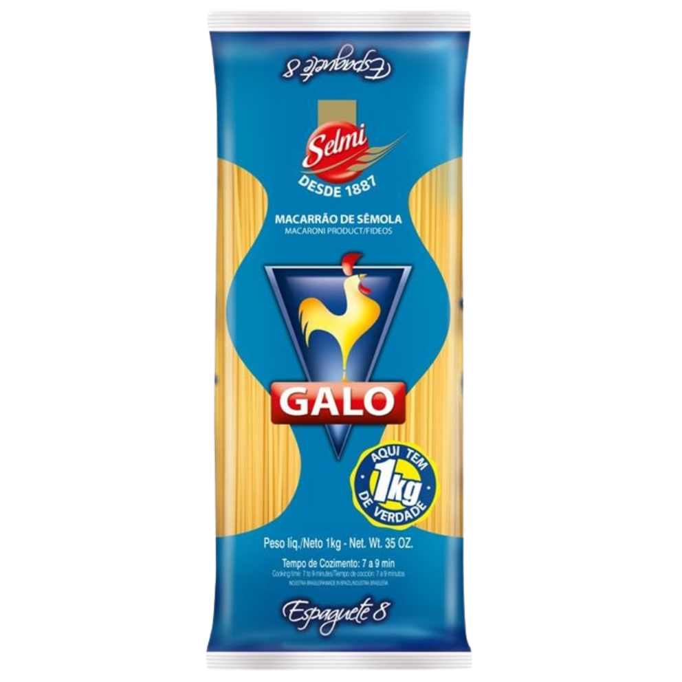 MACARRAO GALO ESPAGUETE 8 1KG