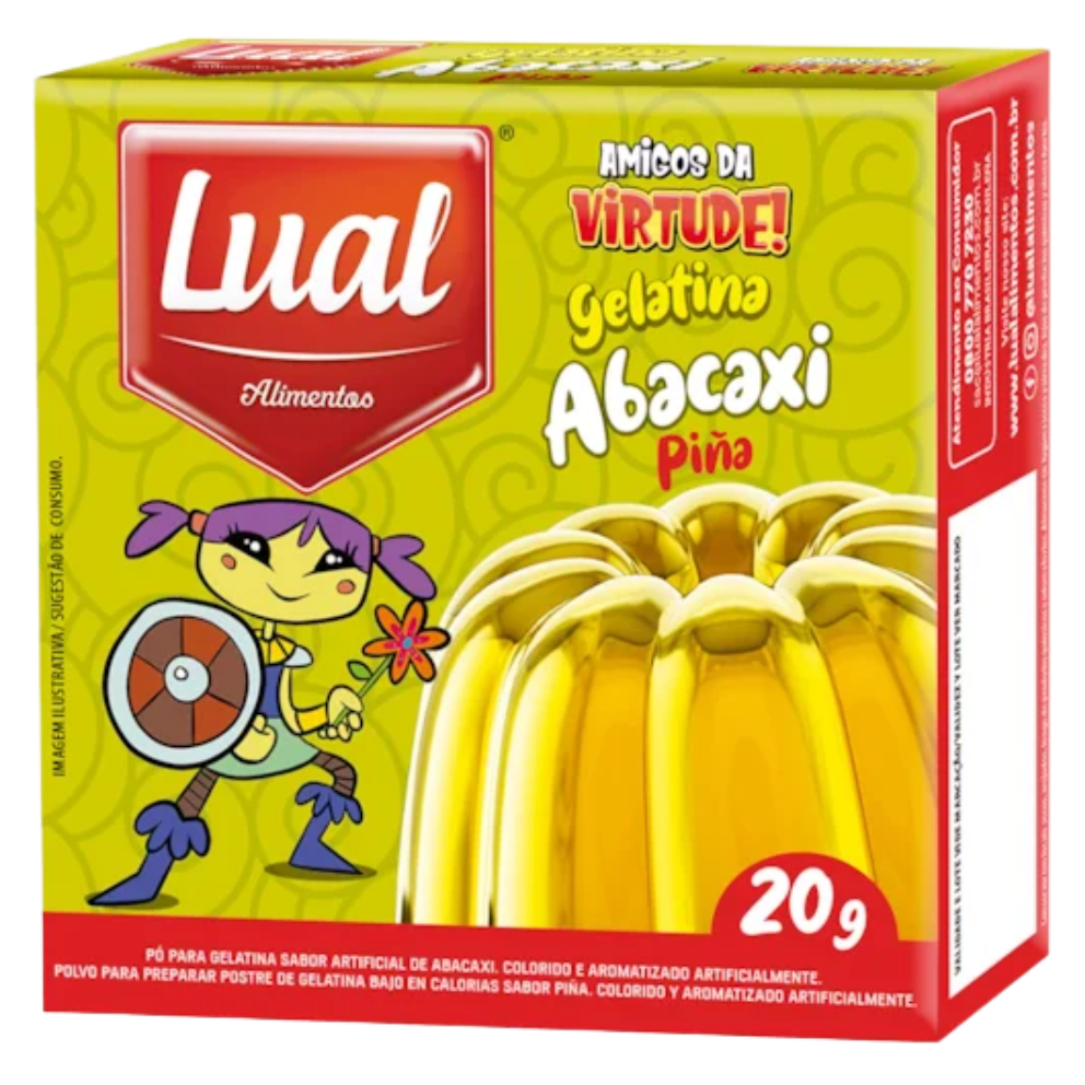 GELATINA LUAL ABACAXI CX20G