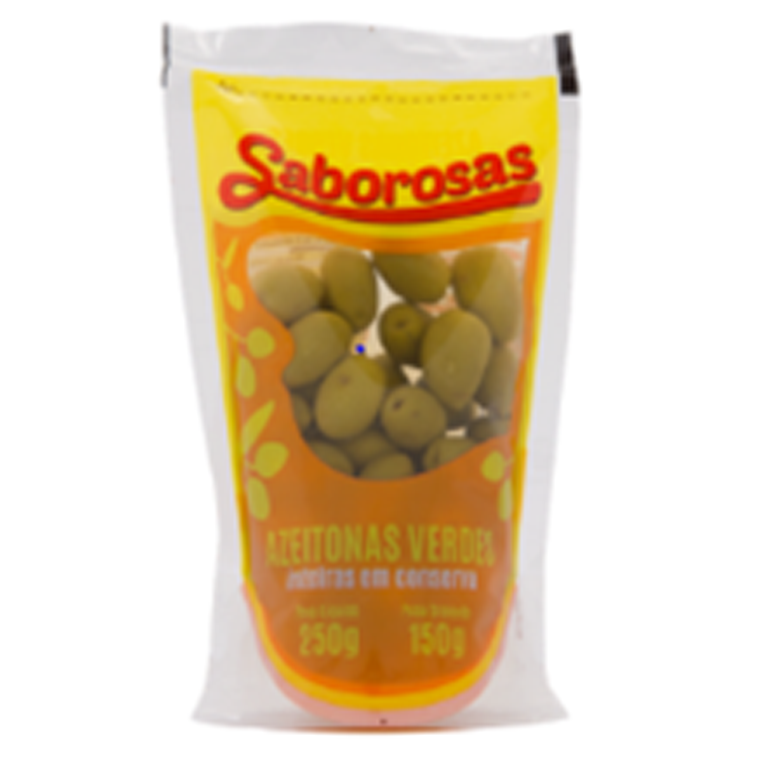 Azeitona Verde com Caroco (Saborosas) 220g