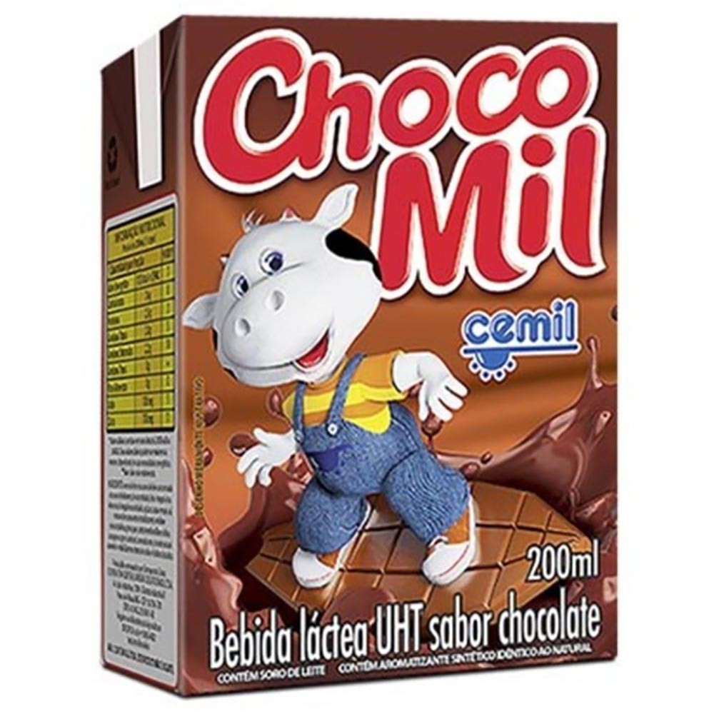 BEBIDA LÁCTEA CHOCOLATE CHOCOMIL 200ML CEMIL