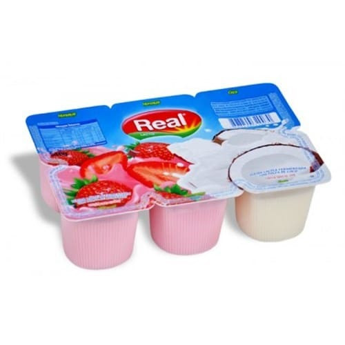 Iogurte Morango E Coco Real Com 6un