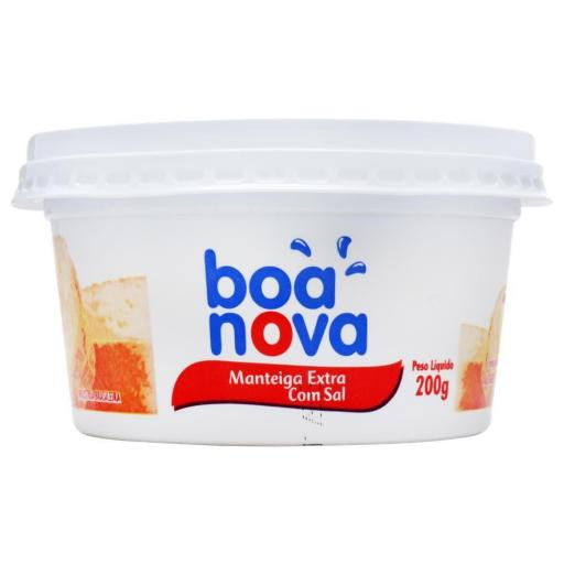 Manteiga Boa Nova com sal pote 200g
