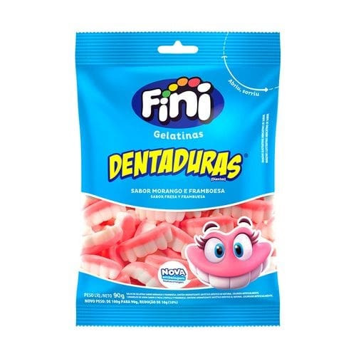 Bala Gelatina Dentadura Fini 90g