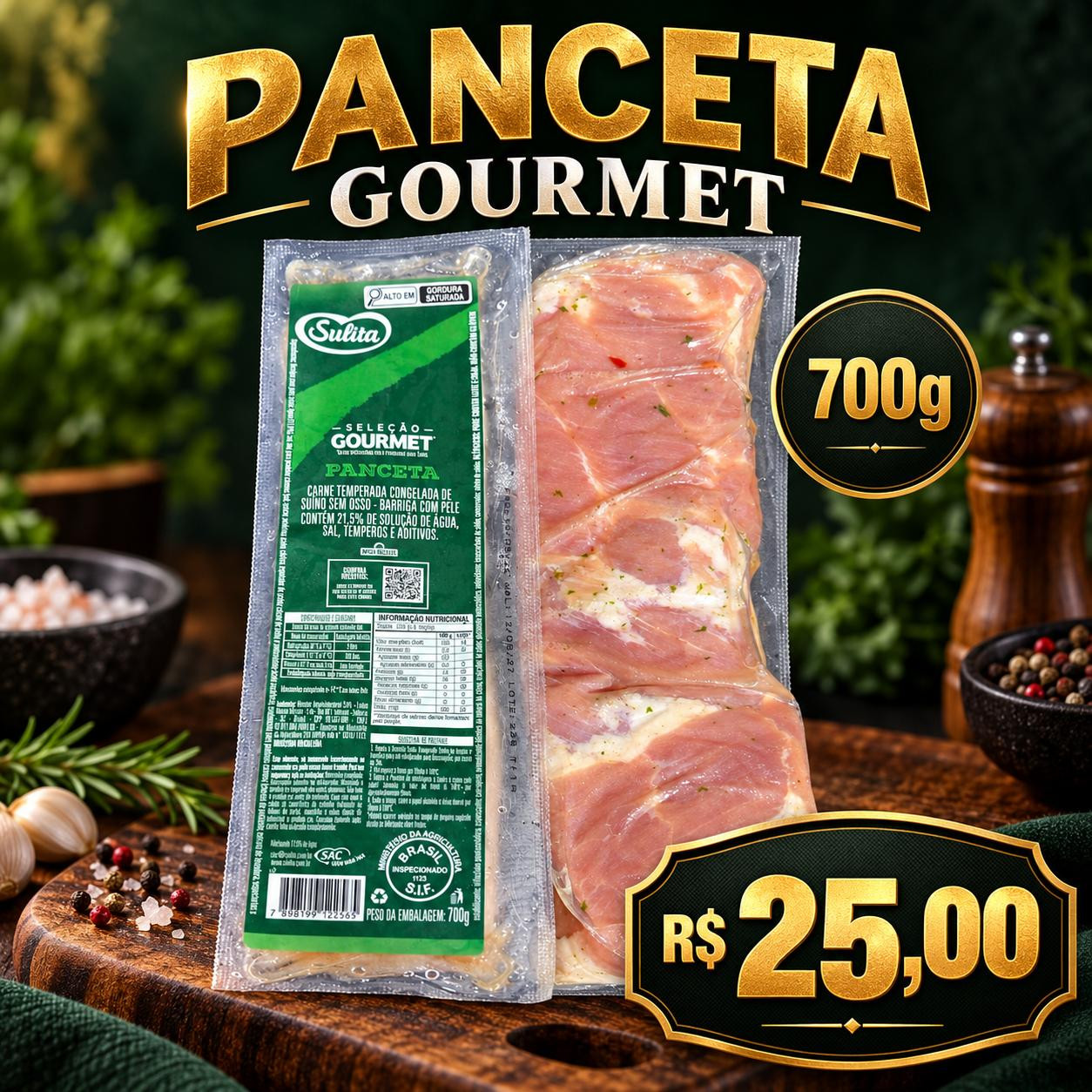 PANCETA GOURMET 700g