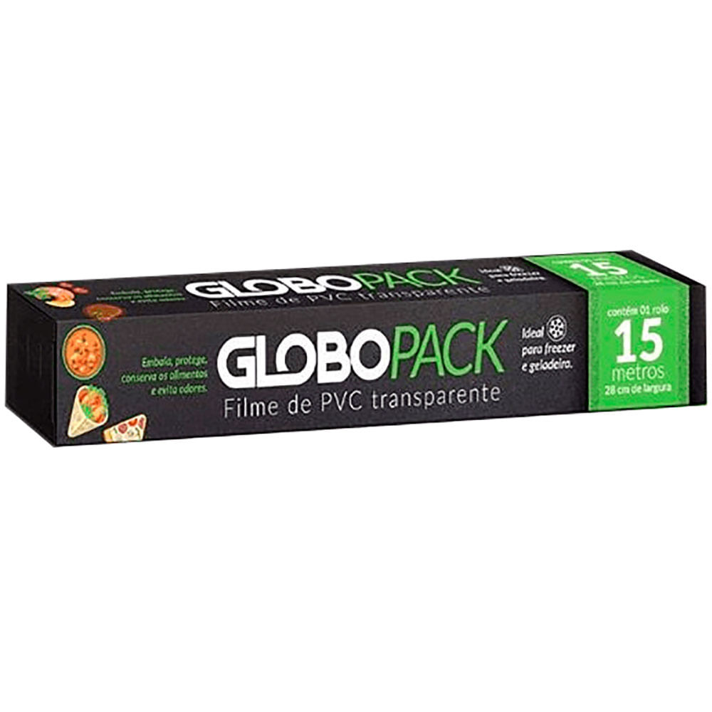 Filme Pvc Trasnparente GloboPack 15mx28cm