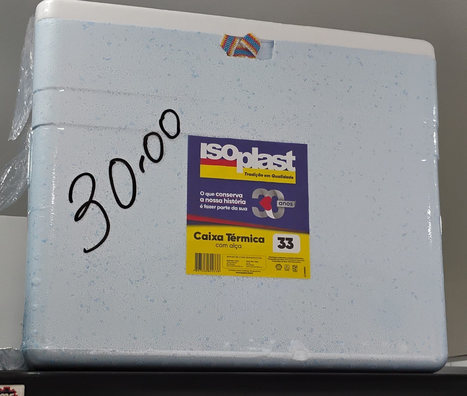 CAIXA DE ISOPOR 33L