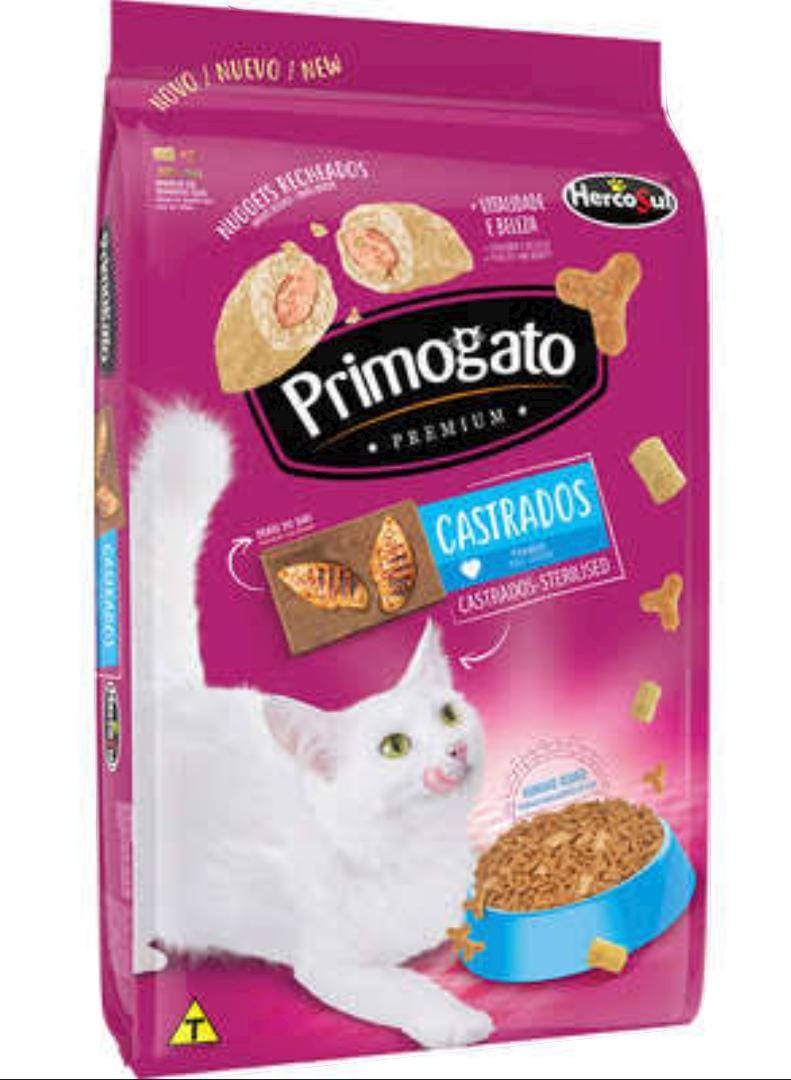 Primogato Castrado 10Kg Sabor Frango