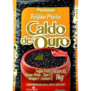 FEIJAO CALDO OURO PRETO 1KG