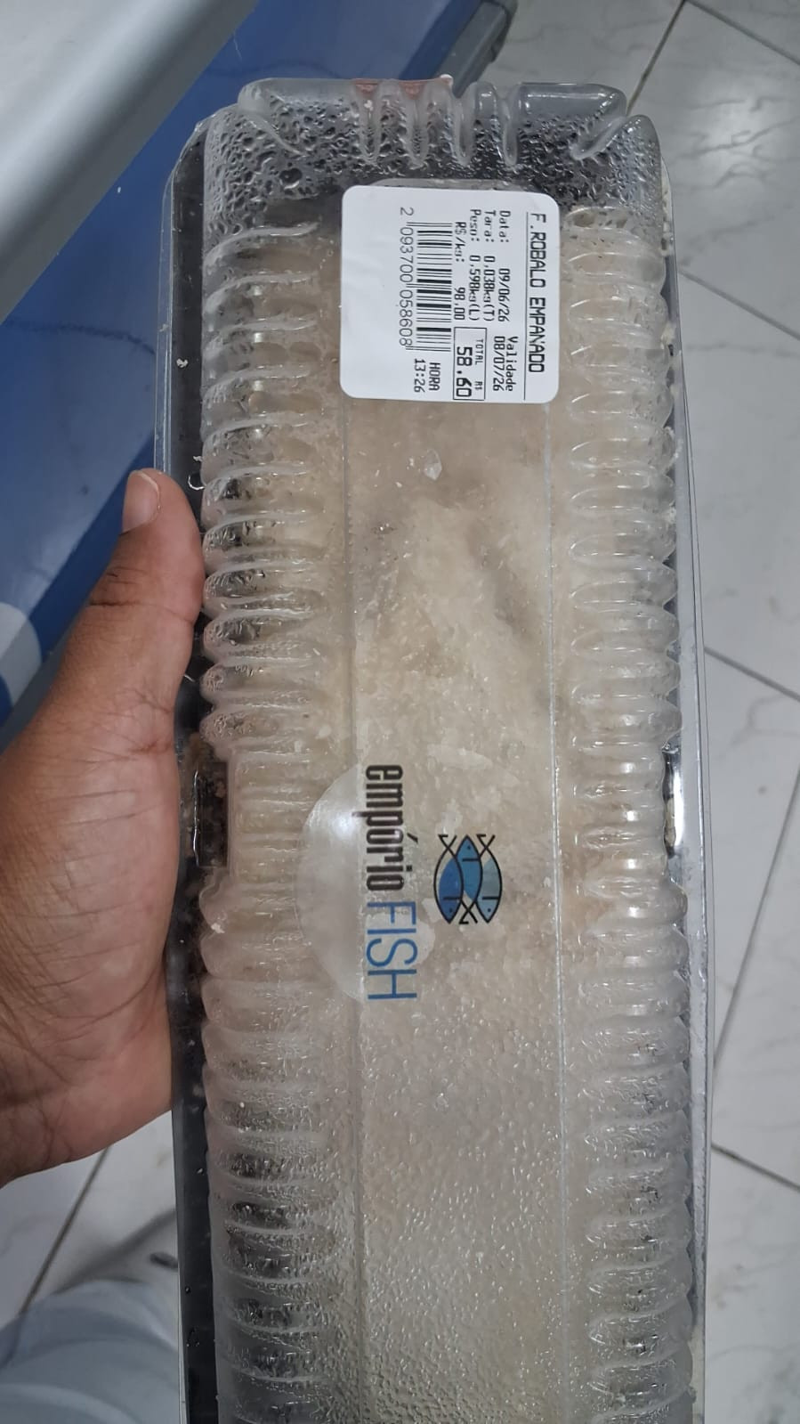 Filé de robalo empanado (500g)