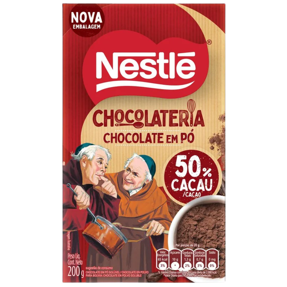 CHOCOLATE EM PO 50% DOIS FRADES NESTLE CX200G