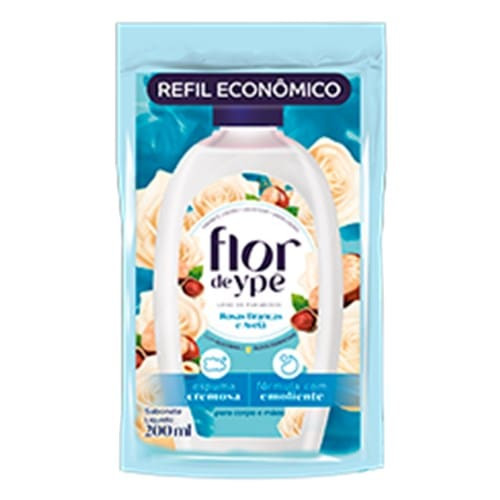 Sabonete Líquido Rosas Brancas e Avelã Refil Flor de Ypê 200ml