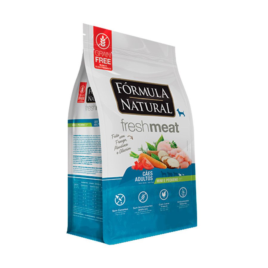 Fórmula Natural Fresh Meat Adultos Mini e Pequeno 2.5kg