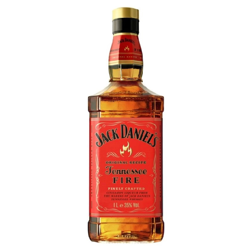 WHISKEY JACK DANIELS FIRE LICOR 1LT