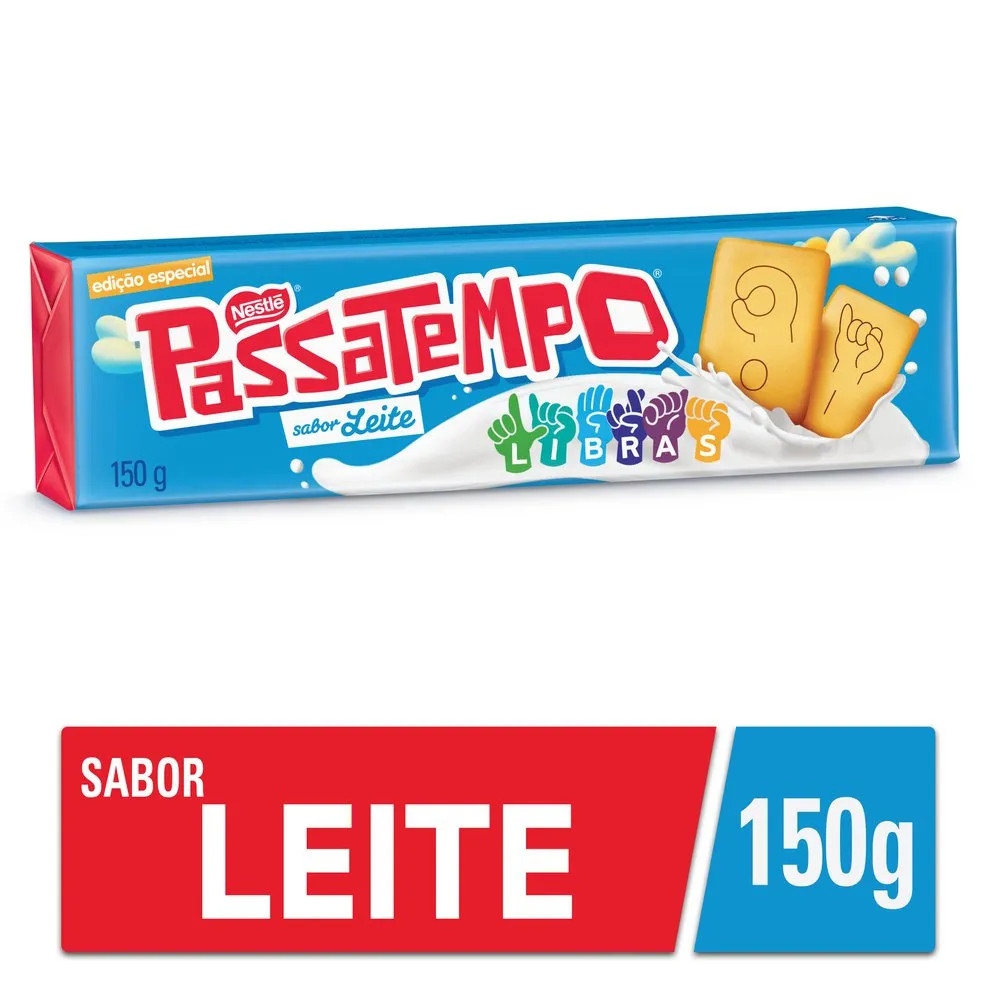 BISCOITO PASSATEMPO LEITE 150G