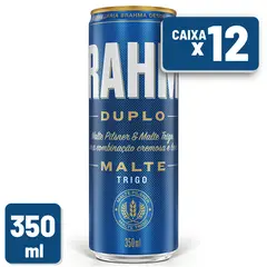 Cerveja Brahma Duplo Malte Trigo Lata Sleek 350ml 