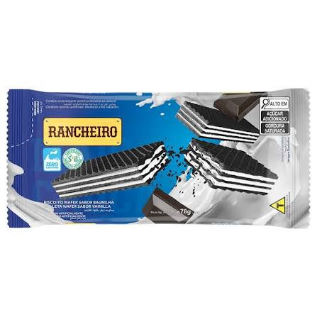 Biscoito Wafer Rancheiro Baunilha 78g