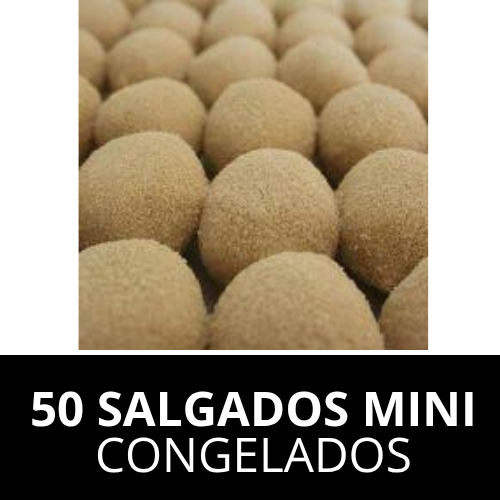 50 SALGADOS MINI CONGELADOS