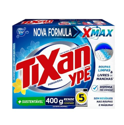 Sabão em Pó Primavera Tixan Ypê 400g