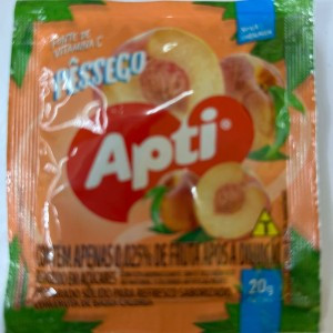REFRESCO EM PÓ APTI SABOR PÊSSEGO 20G