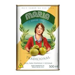 Óleo Composto de Soja E Oliva Maria Tradicional 500ml