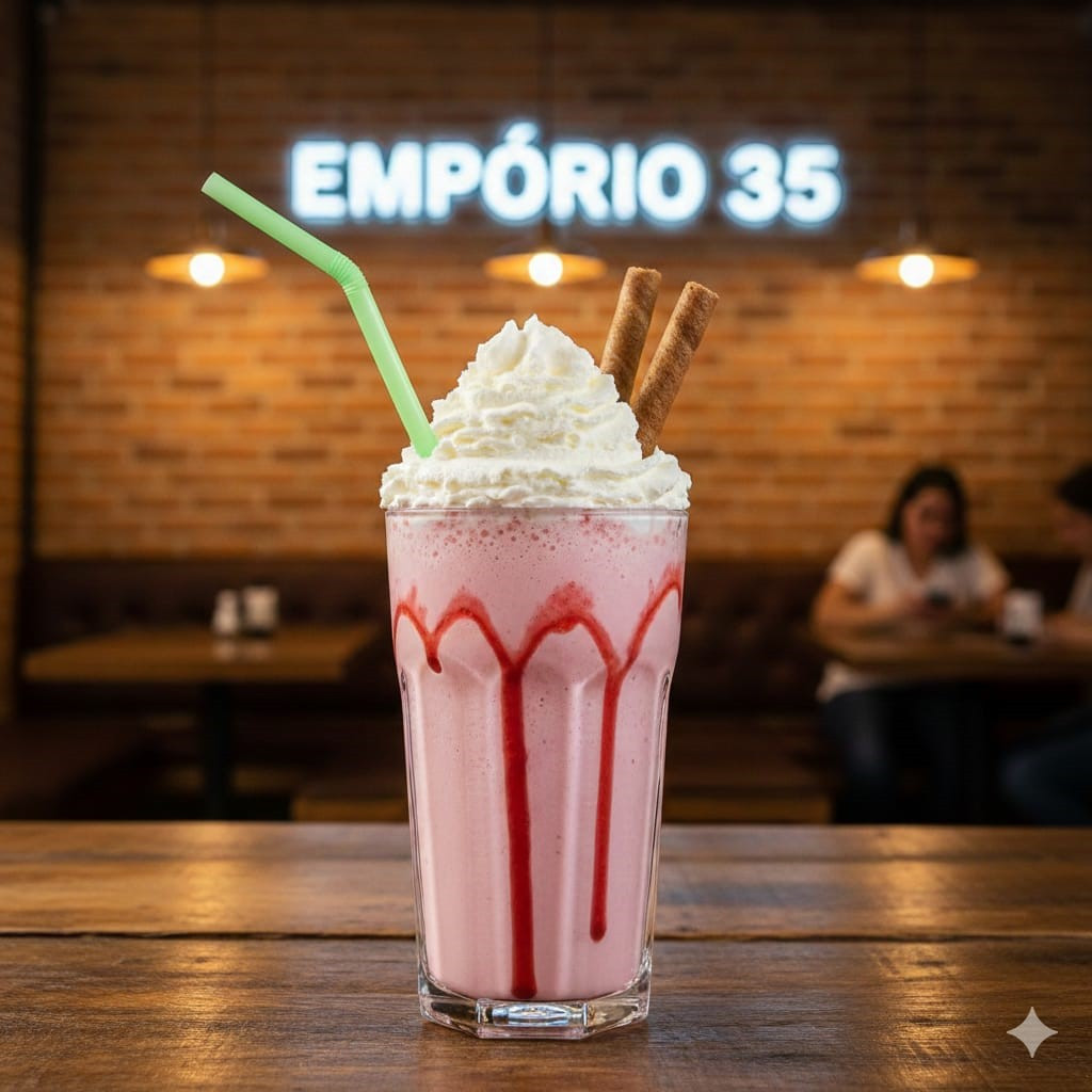MILK SHAKE MORANGO 