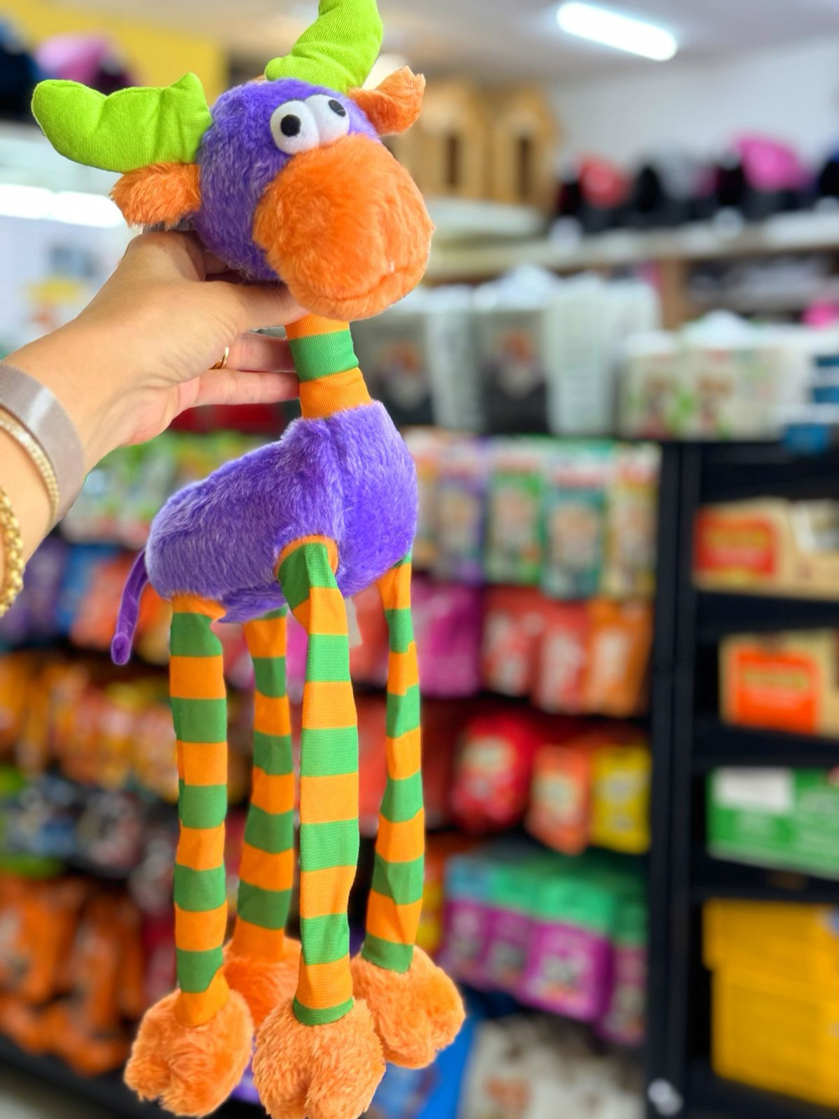 Brinquedo Pelúcia Alce Roxo 