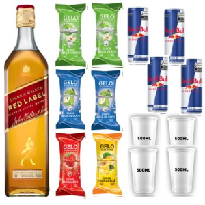COMBO WHISKY RED LABEL + RED BULL
