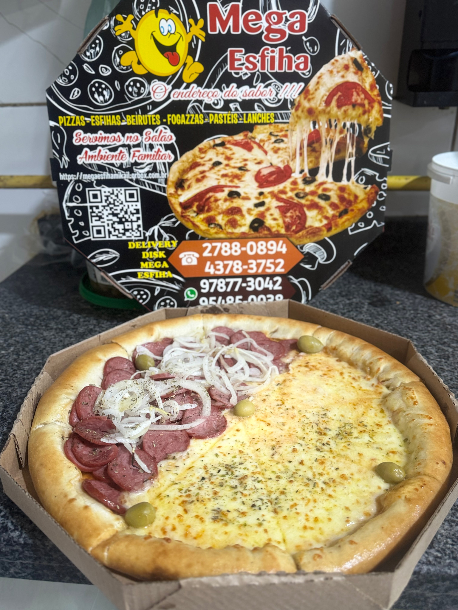 PIZZAS GRANDES - 2 SABORES
