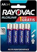 PILHA RAYOVAC ALCALINA PEQ  AA 