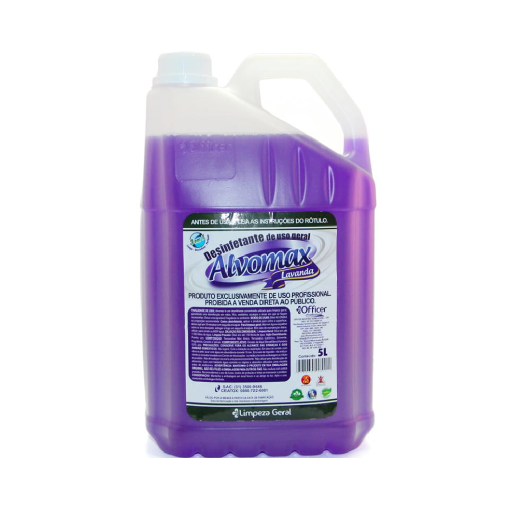 DESINFETANTE CONCENTRADO ALVOMAX 5L LAVANDA