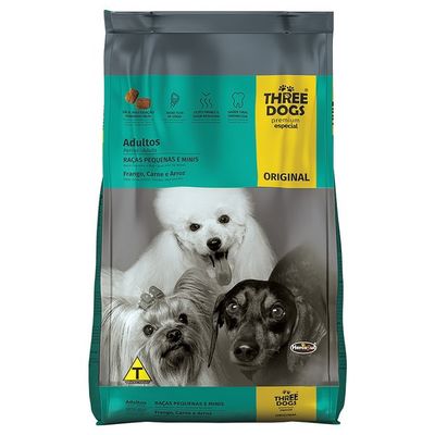 Three Dogs ORIGINAL ADULTOS PEQ E MINI 10kg