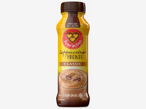 Bebida Lactea 3 Corações Cappuccino Classic 260ml