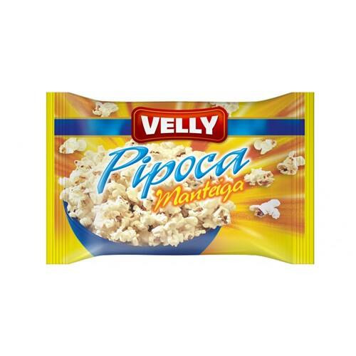 Pipoca de Microondas Velly Manteiga Pacote 90g