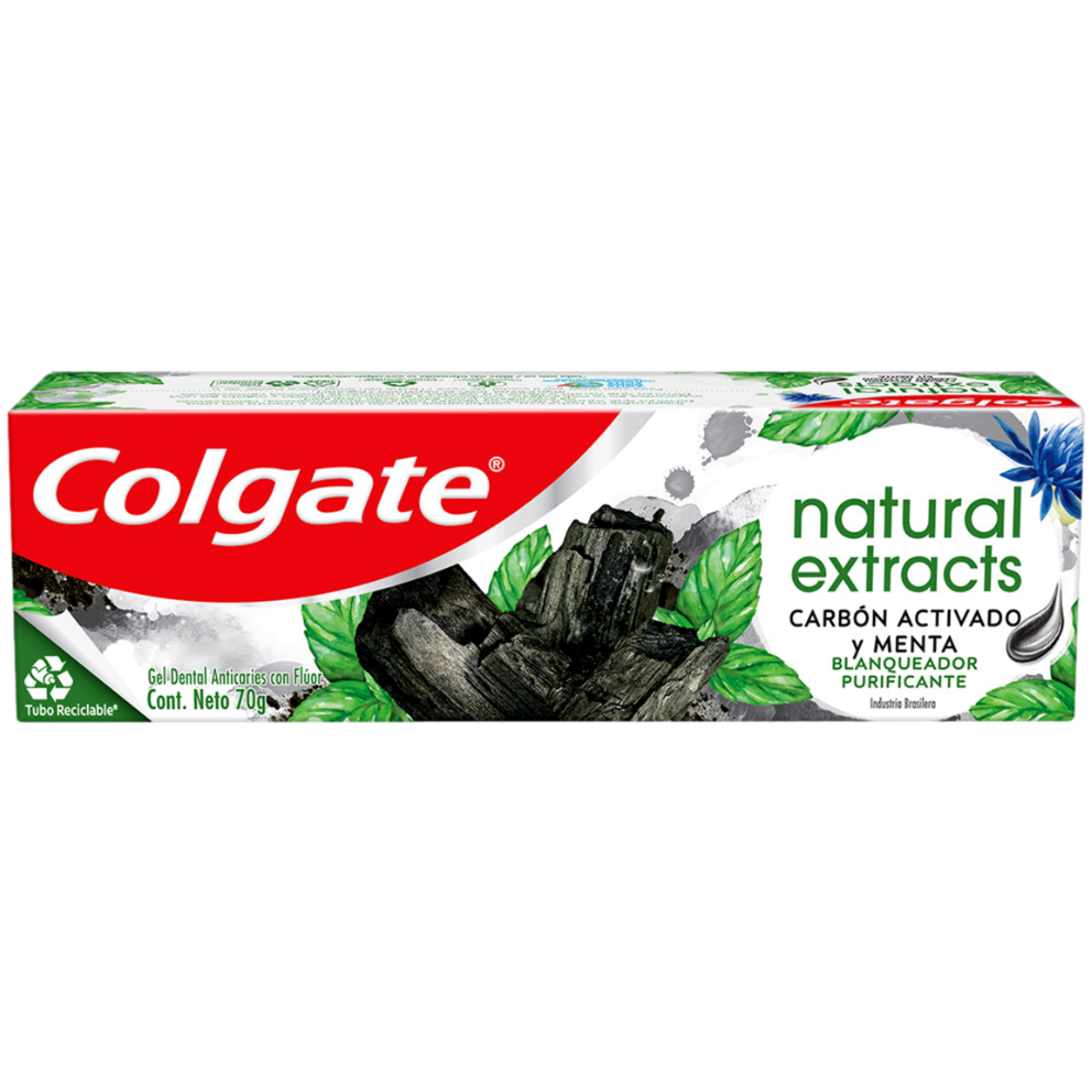 CREME DENTAL COLGATE NAT EXTRACTS CARVAO ATIVADO 70G¬