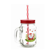 JARRA MAGIZI NATAL C/CANUDO DECORADA VD450ML