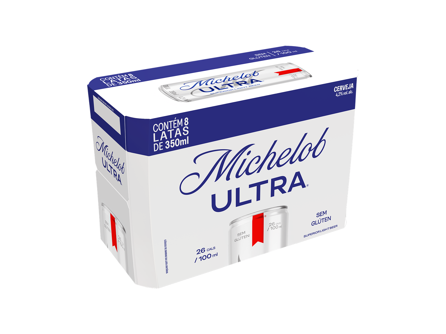 Michelob Ultra 350ml - Fardo de 8 unidades