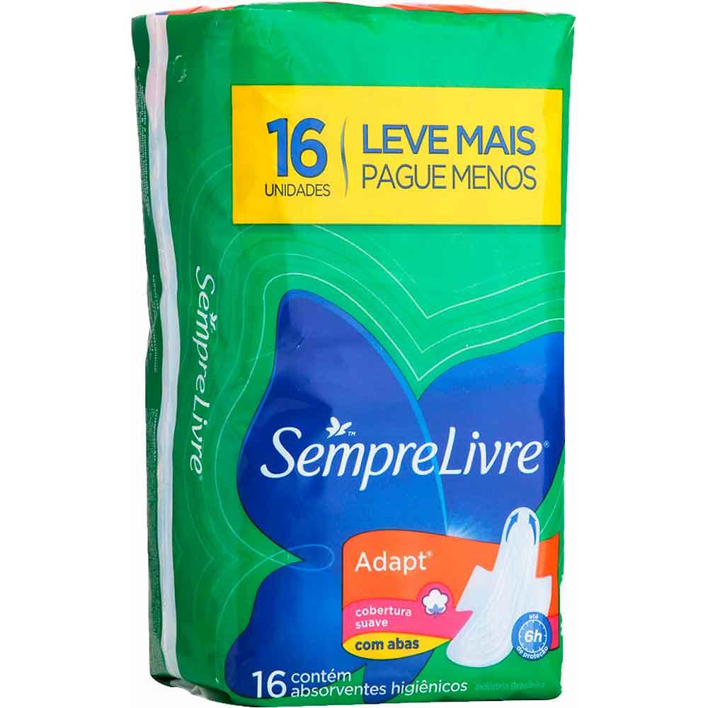 ABSORVENTE SEMPRE LIVRE C/ ABAS SUAVE C/16UN