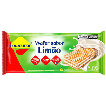Biscoito Wafer Lowcucar Zr Lact Limao 115g