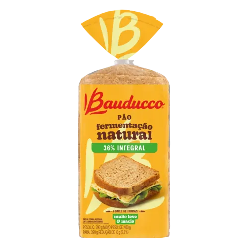 PAO BAUDUCCO INTEGRAL 36% 390G