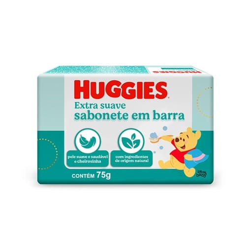 Sabonete em Barra Extra Suave para Bebê Huggies 75g