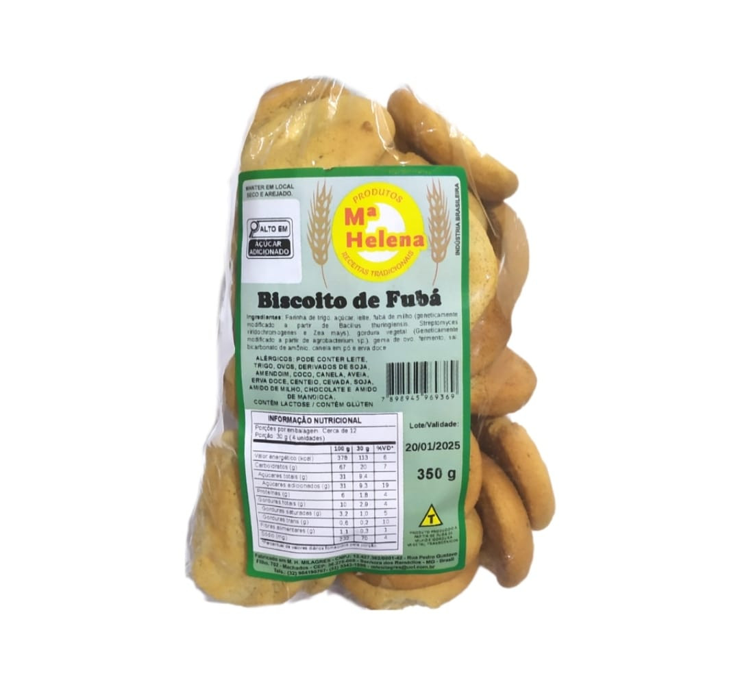 BISCOITO DE FUBÁ Mª HELENA 350G