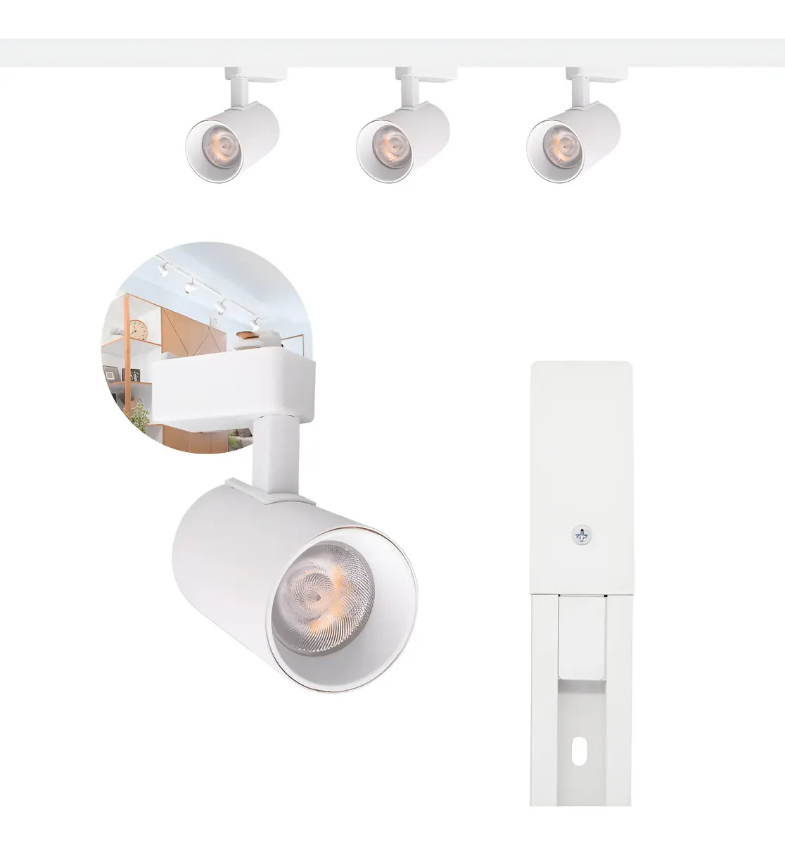 Spot para trilho 10W - Branco 