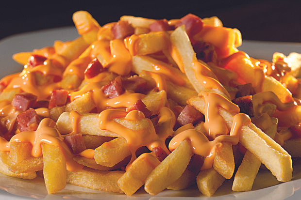 FRITAS C/ CHEDDAR E BACON PQ