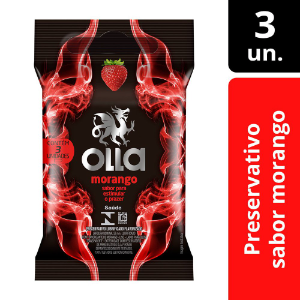 CAMISINHA OLLA MORANGO 3 UNID
