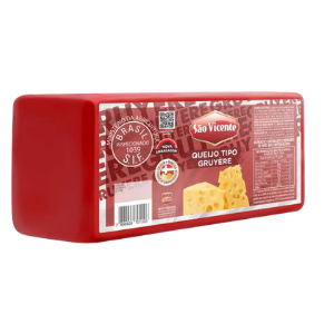 QUEIJO SUIÇO TIPO GRUYERE BARRA P/ FATIAR FORMA 3KG