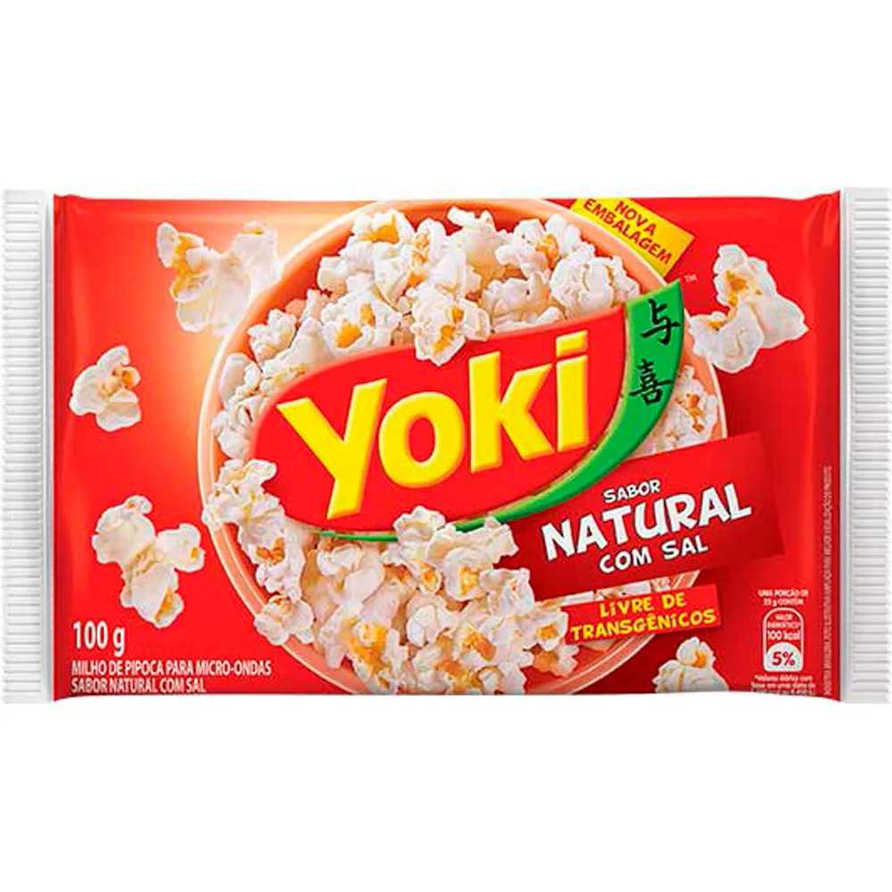 PIPOCA MICROONDAS C/SAL YOKI 100G