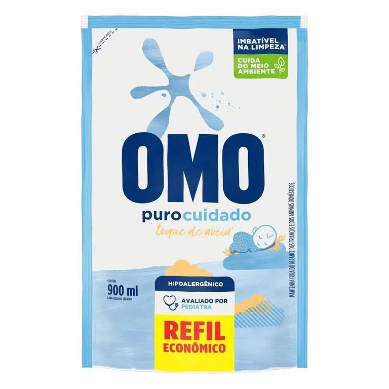 SABAO LIQUIDO OMO PURO CUIDADO SC900ML