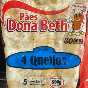 PACOTE PAO DE ALHO 4 QUEIJOS