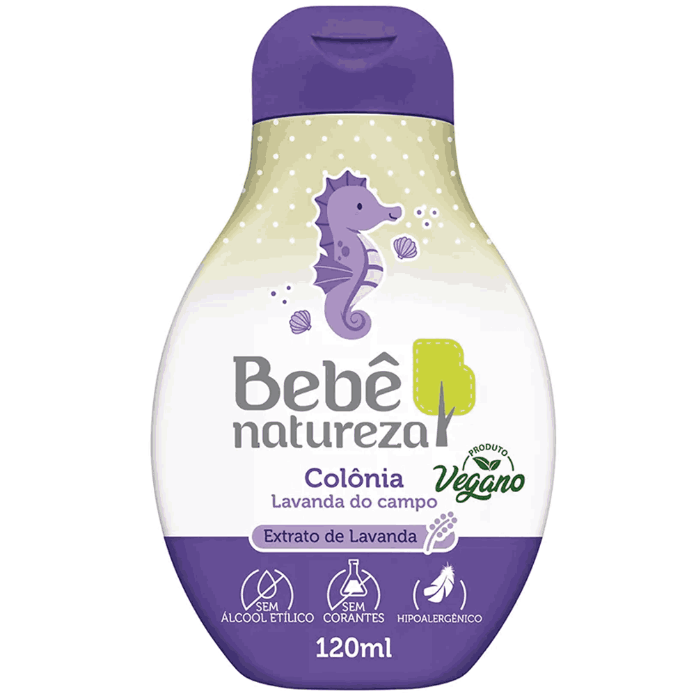 Colônia Bebê Natureza 120 ml - Lavanda 