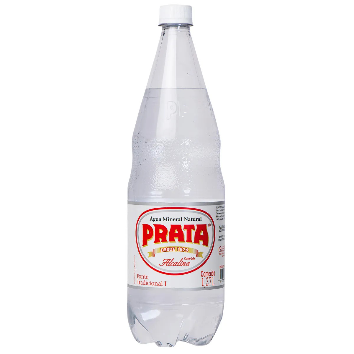 Agua Mineral com Gas (Prata) 1,27Lt